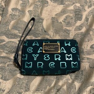 Marc Jacobsen blue/green wristlet brand new